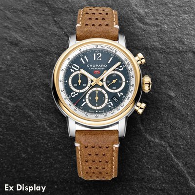 Ex-Display Chopard Mens Mille Migilia Classic Chronograph Blue Dial Watch 168619-4001