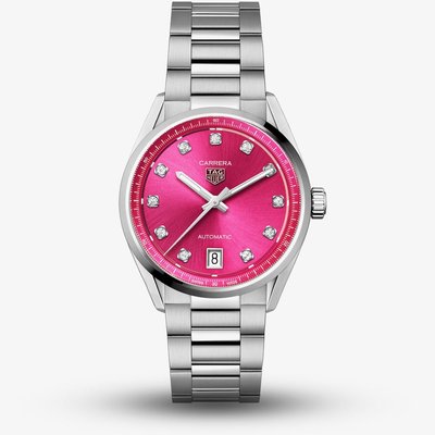 TAG Heuer Carrera Pink Diamond Dial Watch WBN2318.BA0001