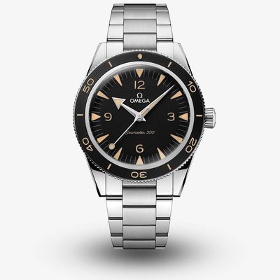 OMEGA Mens Seamaster 300 Black Bracelet Watch 234.30.41.21.01.001