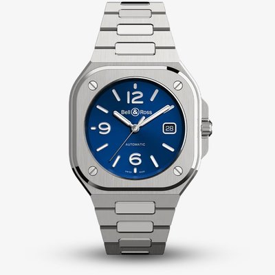 Bell & Ross Mens BR-05 Blue Dial Bracelet Watch BR05A-BLU-ST/SST