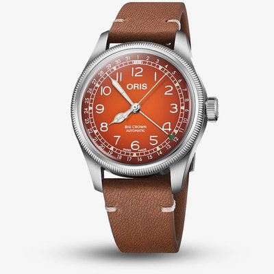 Oris x Cervo Volante Mens Big Crown Burnt Orange Dial Watch 01 733 7772 4034-Set