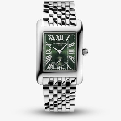 Frederique Constant Ladies Carree Green Dial Watch FC-235GR2C6B