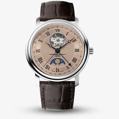 Frederique Constant Heart Beat Moonphase Brown Watch FC-335MCSALB4P26
