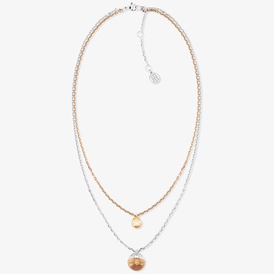 Ladies Double Pendant Necklace