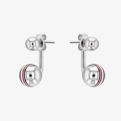 Ladies Logo Dropper Stud Earrings