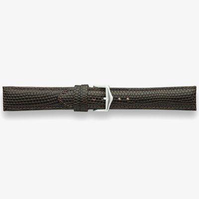 Darlena Chester Brown Leather Silver Buckle Watch Strap 1203