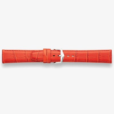 Darlena Lulworth Red Leather Silver Buckle Watch Strap 1209