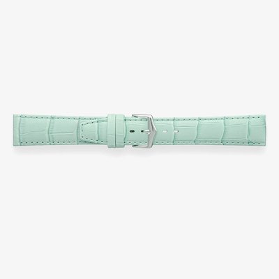 Darlena Lulworth Turquoise Croc Grain Leather Watch Strap LS1209 TURQ 18MM (23) (SS)