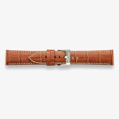 Darlena Cambridge Tan Silver Buckle Leather Watch Strap LS1395 TAN 18MM (3) (SS)