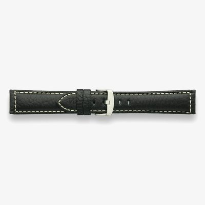 Darlena Wimborne Black Padded Leather Watch Strap LS1398 BLK 18MM (1) (SS)