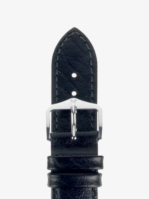 HIRSCH Highland 16mm Medium Black Leather Watch Strap 04302150-2-16