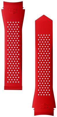 TAG Heuer Mens Connected Calibre E5 40mm Red Rubber Watch Strap BT0021