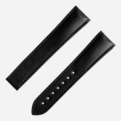 OMEGA Black 20mm Vegan Leather Watch Strap O032Z017135