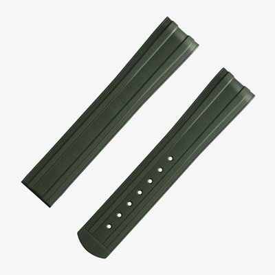 OMEGA 42mm Seamaster Diver 300M Green Rubber Watch Strap O032Z017213