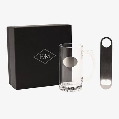 Harvey Makin Engravable Tankard And Bottle Opener Gift Set HM2743