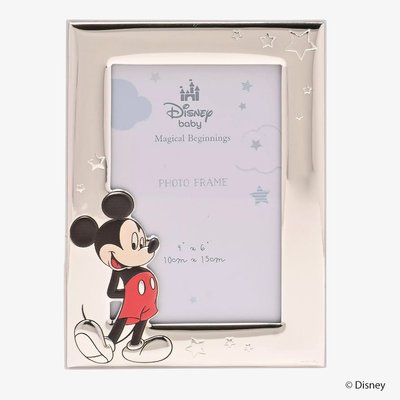 Disney Silver Mickey Mouse Photo Frame 4X6 DI2204