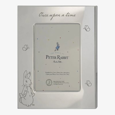 Peter Rabbit Silver Plated 3x4 Inch Photo Frame A32349