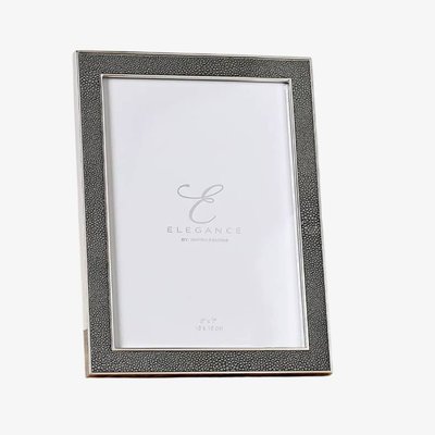 Grey 5x7 Faux Shagreen Photo Frame FS78357
