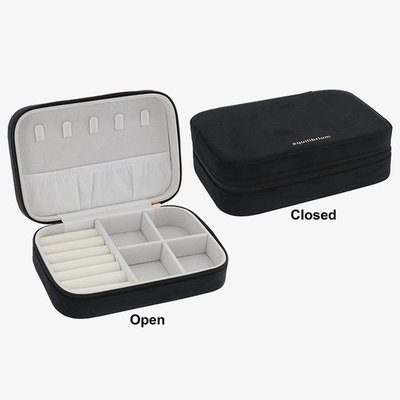Black Oblong Velvet Jewellery Box 359982