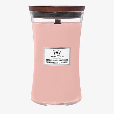 WoodWick Pressed Blooms & Patchouli Large Hourglass Candle 1632431E