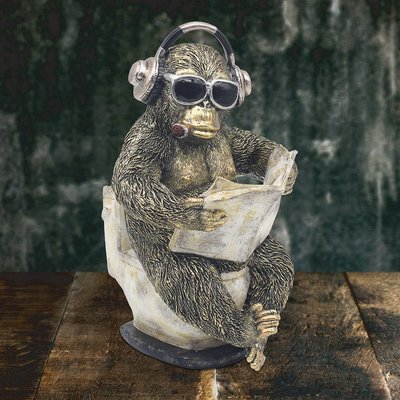 Animals With Attitude Loo Time Gorilla Ornament LP75658A