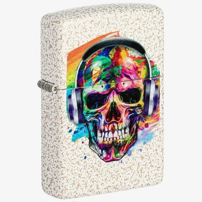 Zippo Skull Headphones Design Lighter 49904