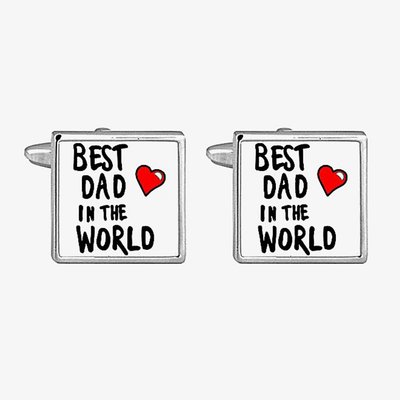 Best Dad In The World Cufflinks 90-1089