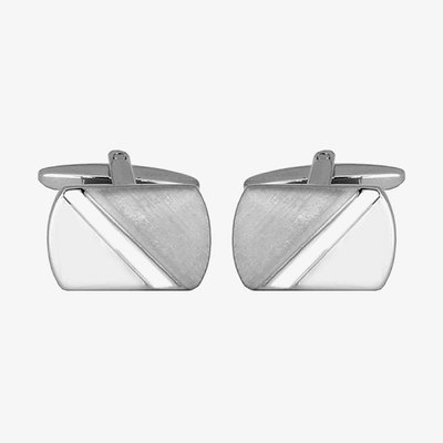 Dual Finish Brushed & Shiny Cufflinks 90-1129