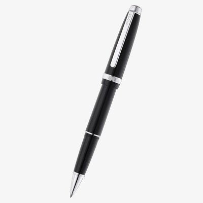 Cross Lume Obsidian Black & Chrome Ballpoint Pen AT0802-1
