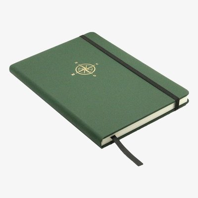 Green Compass Embossed A5 Notebook NB-10