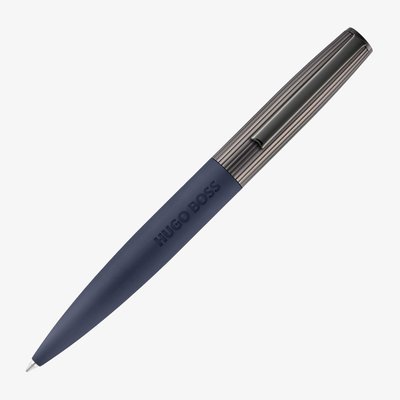 BOSS Illusion Arcade Navy & Gunmetal Ballpoint Pen HSV5694N