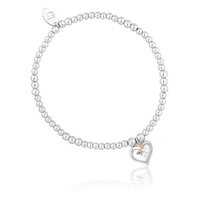Clogau Kiss Affinity Bead Bracelet 3SBB55 -Size 17cm