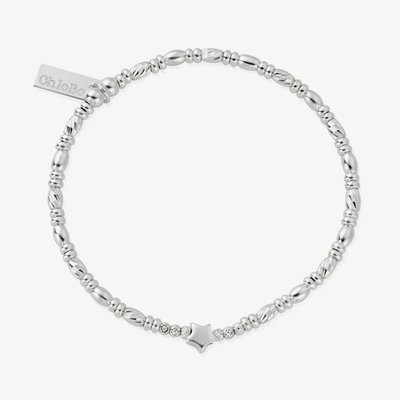 ChloBo Silver Star of Dreams Bracelet SBBLKFR121 (GWP)