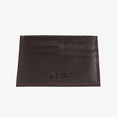 Zippo Brown Leather Card Holder Wallet