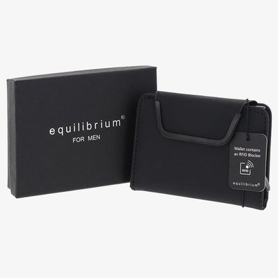 Equilibrium Mens Black Magnetic Pop Up Credit Card Holder 359845