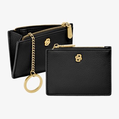 BOSS Signature Lady Black Card Holder Purse HEK616A