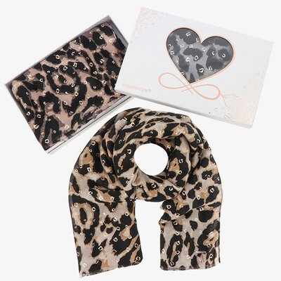 Equilibrium Ladies Animal Print Boxed Scarf 359891