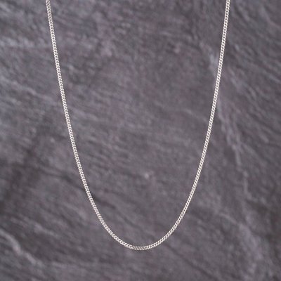 Second Hand 9ct White Gold 16 Inch Curb Chain 41021666