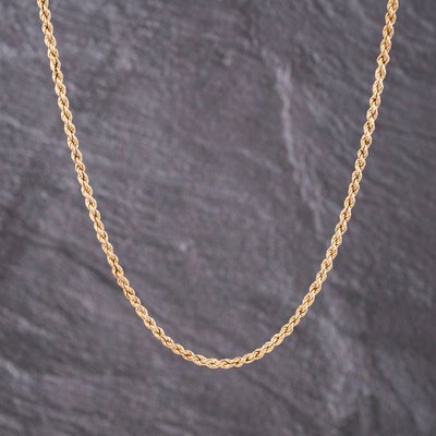 Second Hand 9ct Yellow Gold 18 Inch Rope Chain 41021668