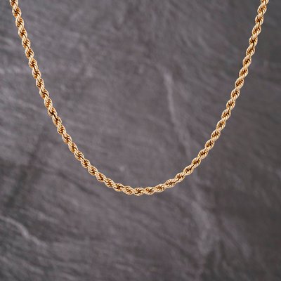 Second Hand 9ct Yellow Gold 18 Inch Rope Chain 41041768