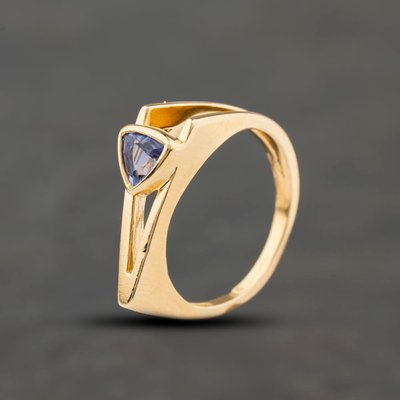 Second Hand 14ct Yellow Gold Tanzanite Dress Ring 41103981