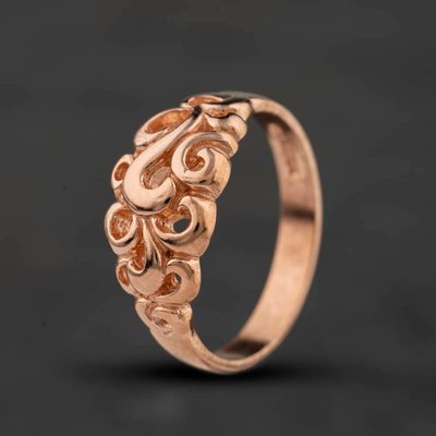 Second Hand 9ct Rose Gold Swirl Fancy Ring 41104680