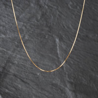 Second Hand Yellow Gold 16 Inch Box Chain 41162408