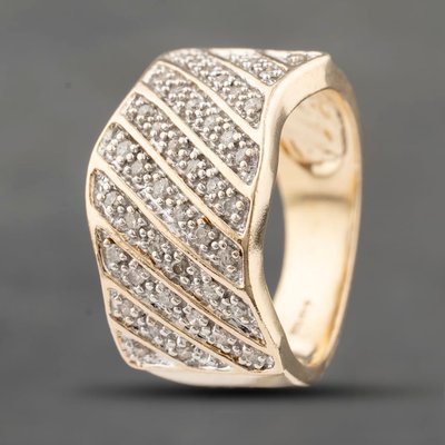 Second Hand 9ct Yellow Gold 0.50ct Brilliant Cut Diamond Dress Ring 41482257