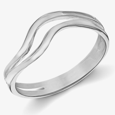 Sterling Silver Double-Band Wave Ring 8.83.3750 M