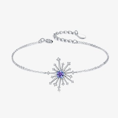 Carpe Diem Silver Crystal Sparkler Bracelet