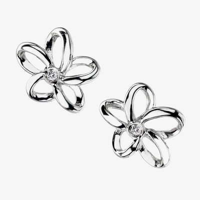 Flower Silver Earrings