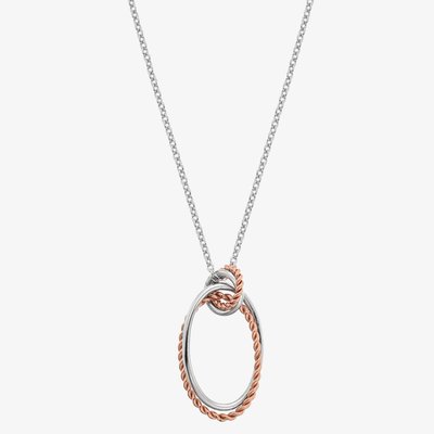 Unity Oval Rose Gold Plated Pendant