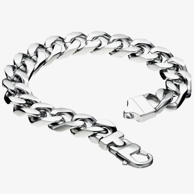 Stainless Steel 22cm Curb Bracelet