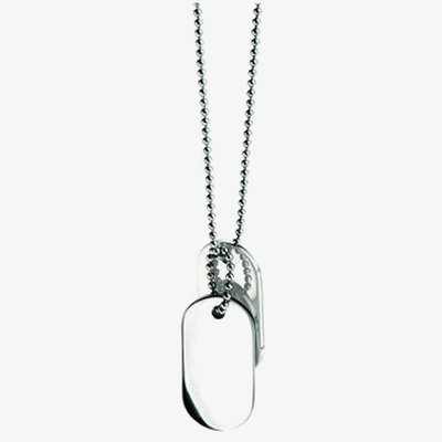 Double Oval Dog Tag Pendant